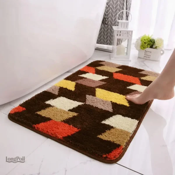 tapis-de-bain-colore-1 Tapis de Bain Coloré pour une salle de bain moderne