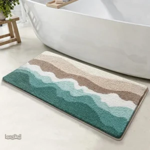 Tapis de bain design élégant pour salle de bain moderne