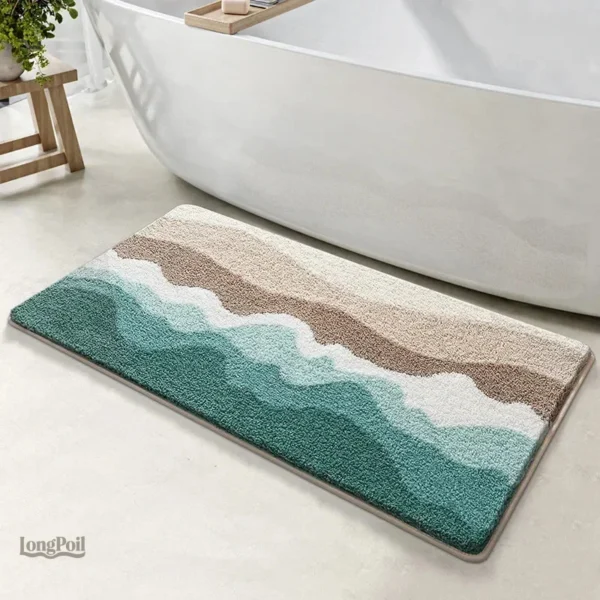 tapis-de-bain-design-1 Tapis de bain design élégant pour salle de bain moderne