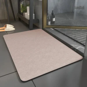 Tapis de bain en diatomite absorbant et anti-glissant