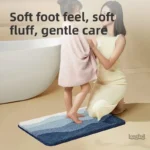 Tapis de salle de bain doux et absorbant