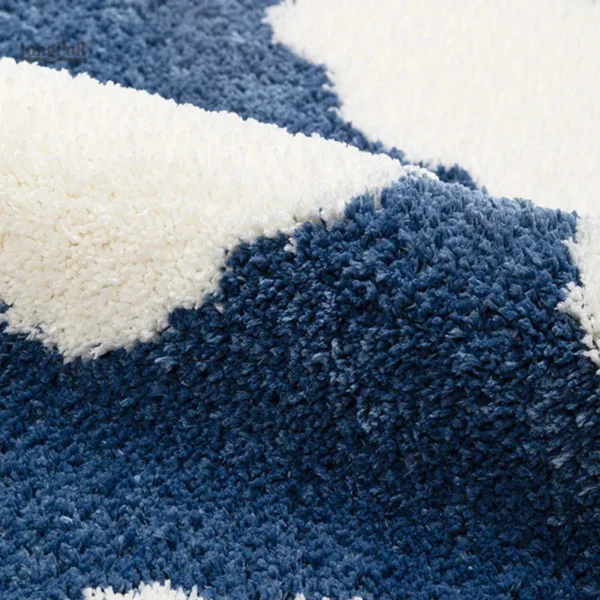 Tapis de descente de lit doux sous les pieds