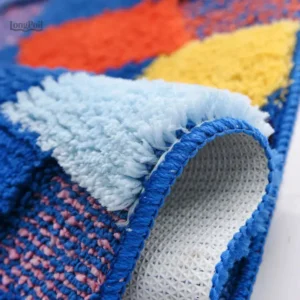 Tapis de douche en microfibre doux et facile à nettoyer