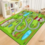 Tapis de jeu circuit voiture pour enfants