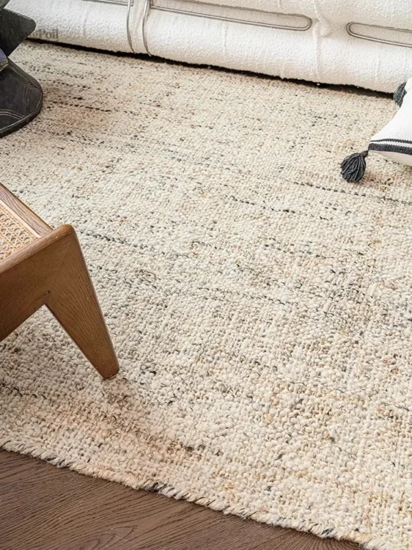 Tapis en laine haut de gamme, design élégant et chaleureux
