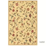 Tapis de Rose élégant avec motifs floraux colorés