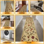 Tapis à fleurs au design romantique et raffiné