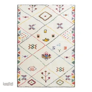Tapis de Salon Ethnique au design unique et coloré