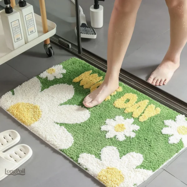 Tapis de bain doux, confortable et absorbant l'eau