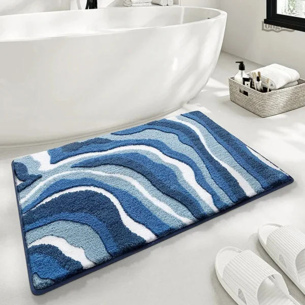 tapis-de-sortie-bain-1 Tapis de sortie de bain doux et absorbant