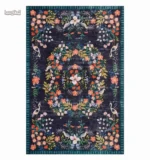Tapis Fleurs coloré pour décoration intérieure