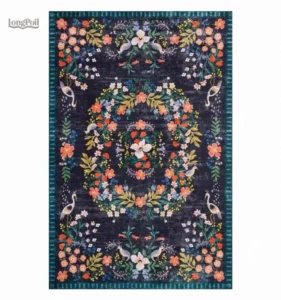 Tapis Fleurs coloré pour décoration intérieure