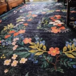 Tapis à fleurs aux motifs floraux élégants et modernes