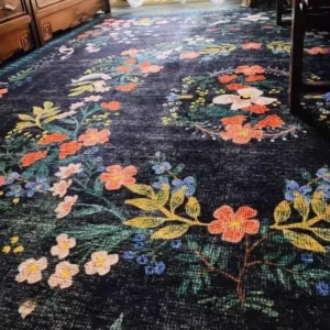 Tapis à fleurs aux motifs floraux élégants et modernes