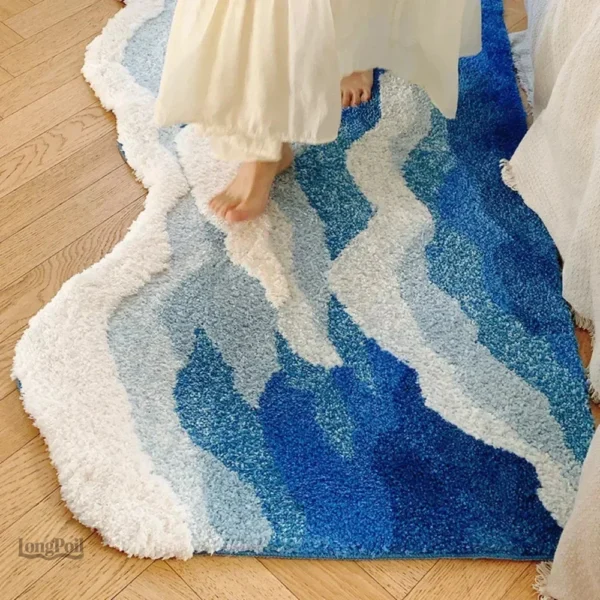Tapis de lit design pour une ambiance chaleureuse