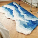 Tapis de descente de lit au style contemporain