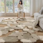 Tapis design aux couleurs élégantes et harmonieuses