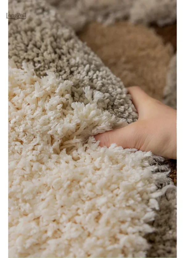 Tapis artistique avec des formes géométriques uniques