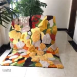 Tapis contemporain aux motifs uniques et colorés
