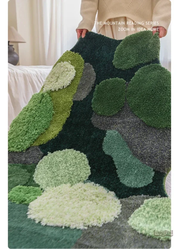 Tapis design avec textures variées