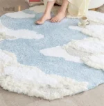 Tapis décoratif contemporain pour intérieur stylé