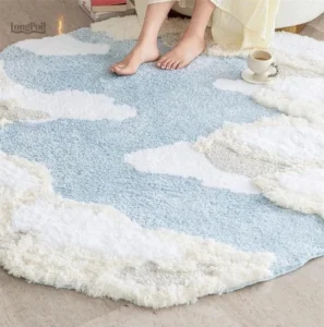 Tapis décoratif contemporain pour intérieur stylé