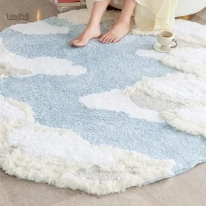 Tapis décoratif contemporain pour intérieur stylé