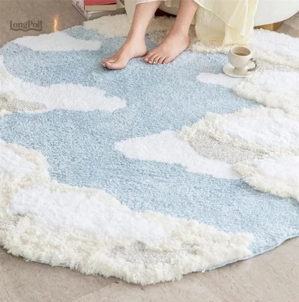 Tapis décoratif contemporain pour intérieur stylé