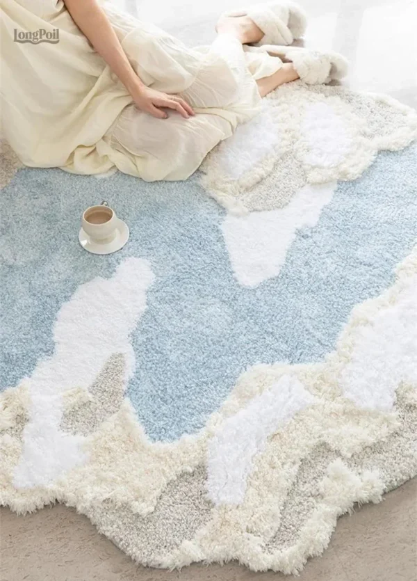 Tapis moderne pour une ambiance chaleureuse dans le salon