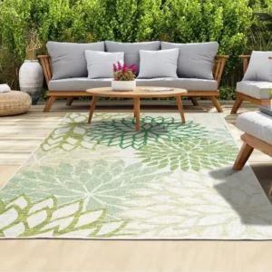 Tapis de jardin résistant aux intempéries, idéal pour terrasses