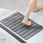 Tapis diatomite pour salle de bain, surface douce et confortable