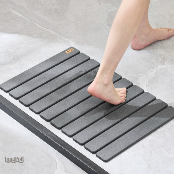 Tapis diatomite pour salle de bain, surface douce et confortable