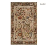 Tapis vintage au style ancien et usé