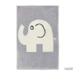Tapis éléphant en textile doux pour une décoration animalière