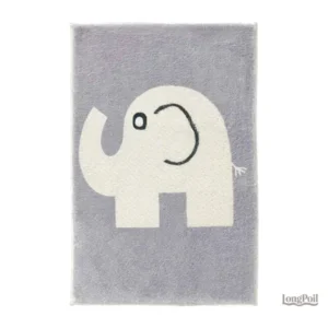 Tapis éléphant en textile doux pour une décoration animalière