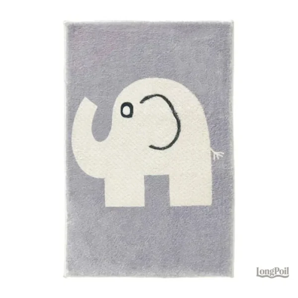 tapis-elephant-1 Tapis éléphant en textile doux pour une décoration animalière