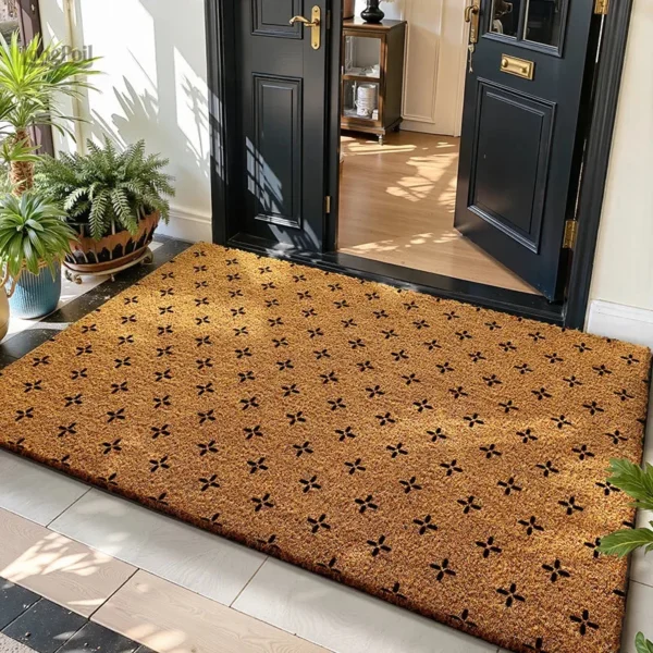 Tapis en Coco résistant, parfait pour les entrées et couloirs