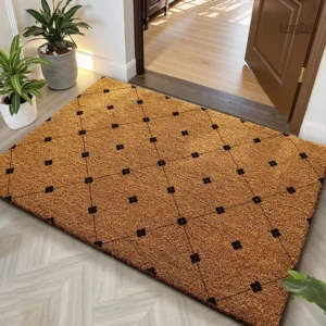 Tapis en fibre de coco, texture durable et écologique