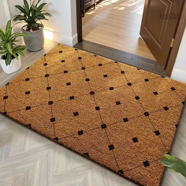Tapis en fibre de coco, texture durable et écologique