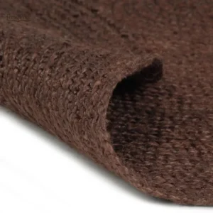 Tapis jute tressé, style bohème et chaleureux