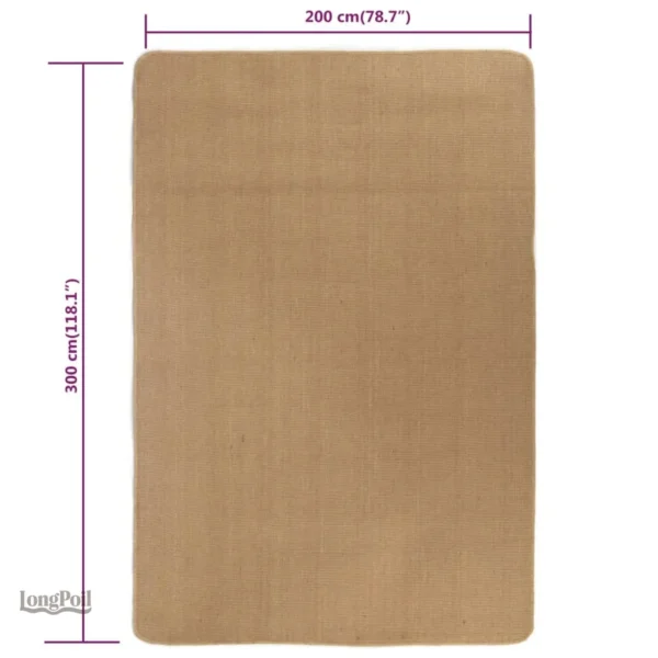 Tapis en jute, texture douce et chaleureuse