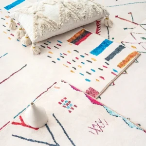 Tapis Ethnique avec motifs uniques et artisanaux
