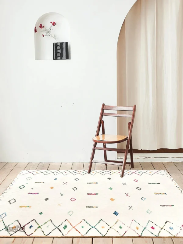Tapis Berbère avec motifs géométriques uniques