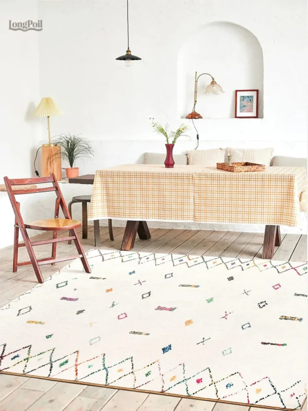 Tapis Ethnique en style berbère artisanal