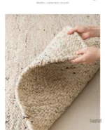 Tapis en laine, fabrication artisanale soignée