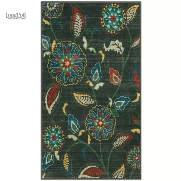 tapis-fleurs-1 Tapis à fleurs coloré pour décoration intérieure