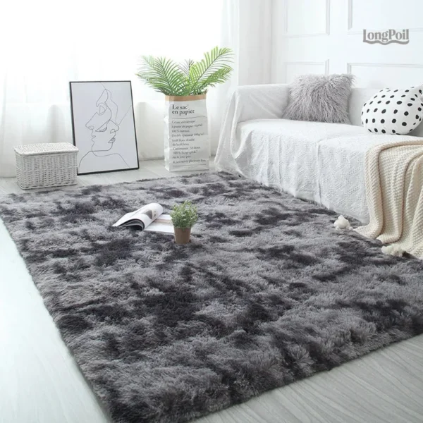 tapis-fluffy-gris-fonce-1 Tapis Fluffy Gris Foncé en poil long