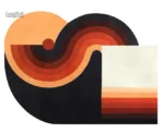 Tapis moderne en forme irrégulière pour un décor unique
