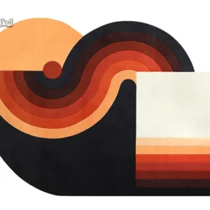 Tapis moderne en forme irrégulière pour un décor unique