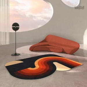 Tapis en forme créative, design moderne et ludique